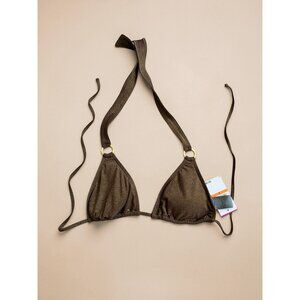 VINCE CAMUTO Bronze Swim Bikini Top Size Small NEW NWT